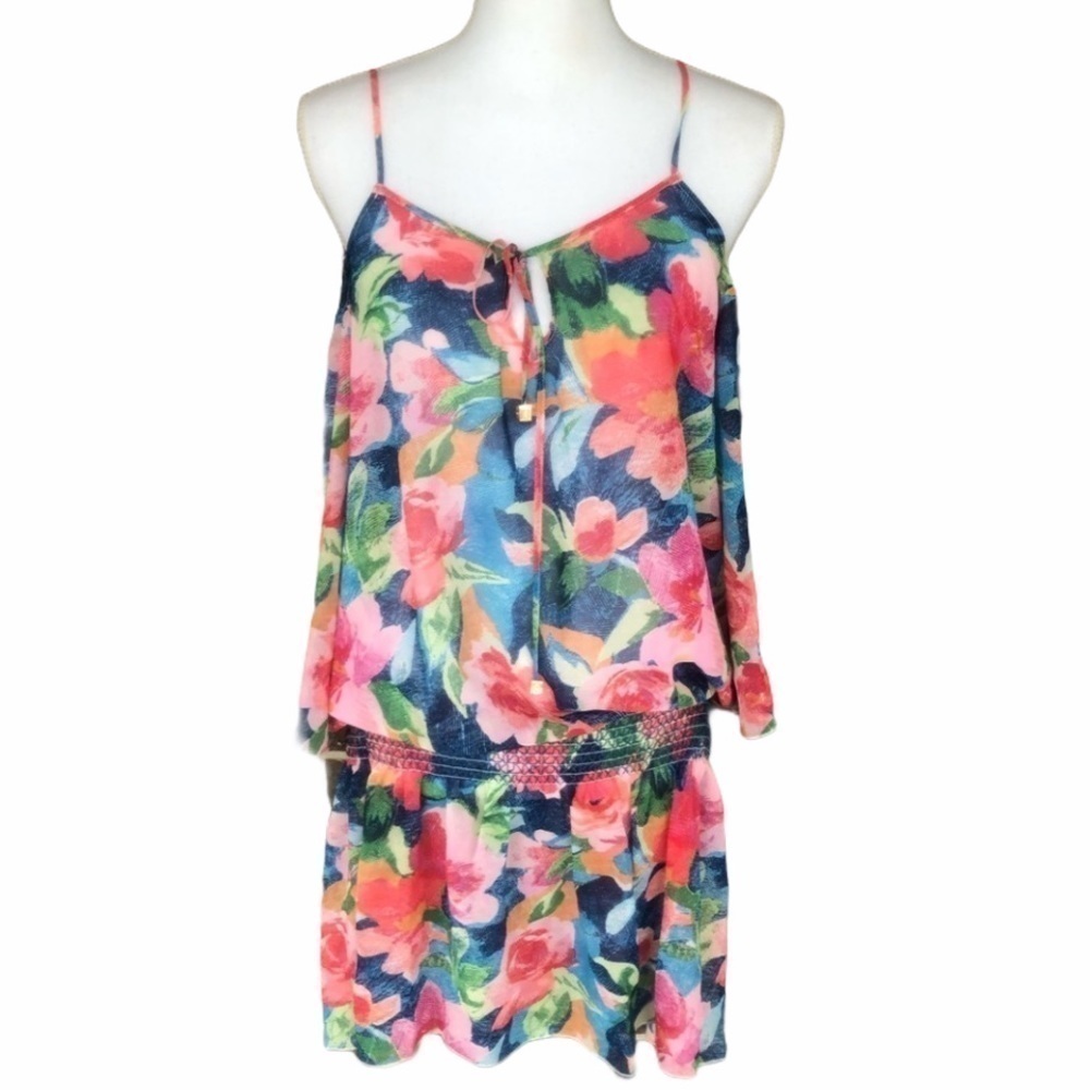 Vera Bradley Floral Dress Cutout Sleeve